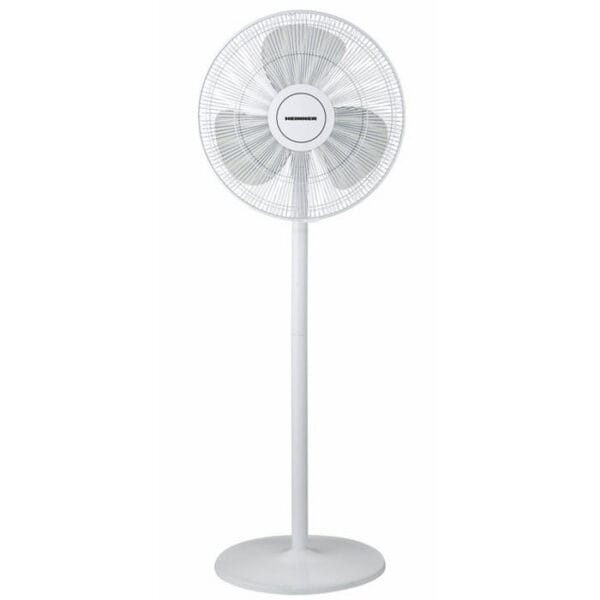 Ventilator cu picior Heinner HSF-M50WH, putere 50W, 3 viteze, funcție oscilare, înălțime ajustabilă până la 130 cm, culoare albă