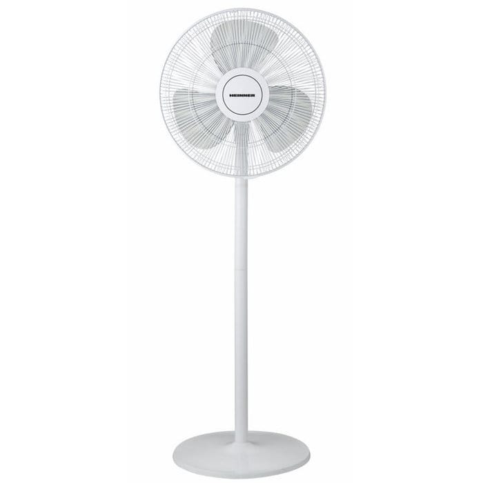 Ventilator cu picior Heinner HSF-M50WH, putere 50W, 3 viteze, funcție oscilare, înălțime ajustabilă până la 130 cm, culoare albă