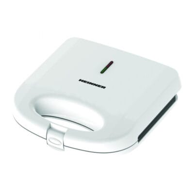 Aparat de făcut sandwich-uri Heinner SM-K750FGWH, alb, cu afișaj luminos pentru stare de funcționare