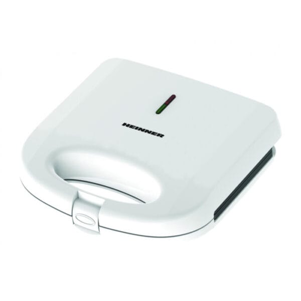 Aparat de făcut sandwich-uri Heinner SM-K750FGWH, alb, cu afișaj luminos pentru stare de funcționare