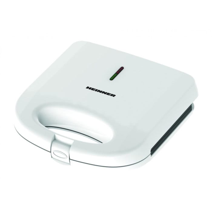 Aparat de făcut sandwich-uri Heinner SM-K750FGWH, alb, cu afișaj luminos pentru stare de funcționare