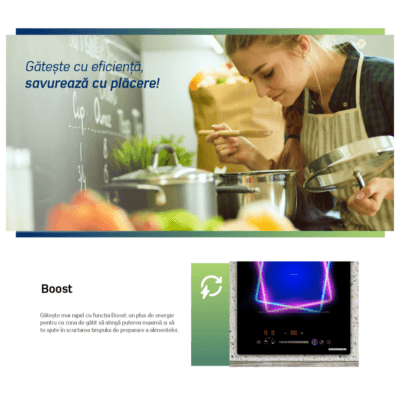 Beneficii ale plitei incorporabilă cu inducție Heinner 2 zone