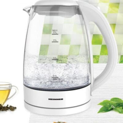 Fierbător Heinner Chaude cu Corp din Sticlă , Filtru Detașabil