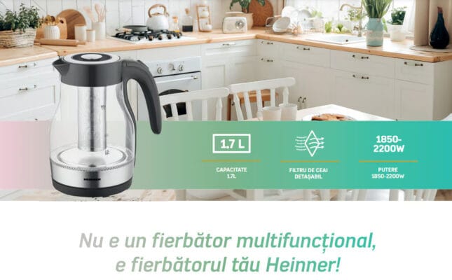 Fierbatoe electric Heinner HEK-TF2200GBK