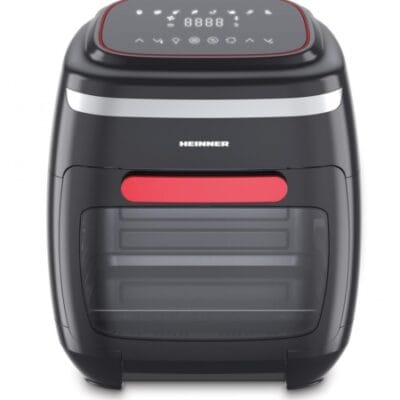 Friteuză cu aer cald Heinner HAF-B2000FB albă cu panou tactil digital și display LED, negru
