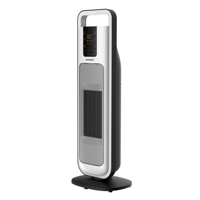 Heinner HCH-L200WH radiator ceramic modern cu telecomandă, afișaj LED, function oprire automată, maner pentru transport ușor, ideal pentru încălzirea rapidă a camerelor.