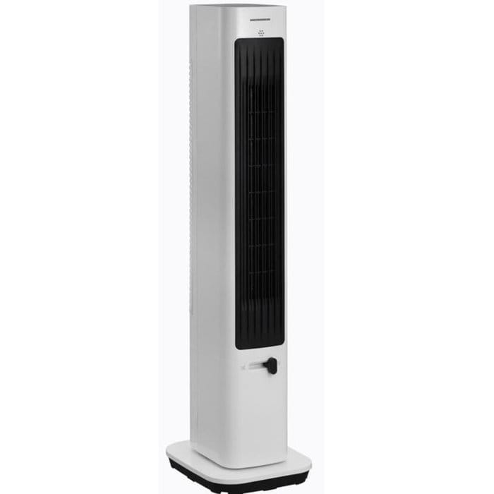 Heinner HTFA-M20WH ventilator turn cu termostat digital și temporizator 24h, ideal pentru încăperi moderne, cu bază stabilă și design compact