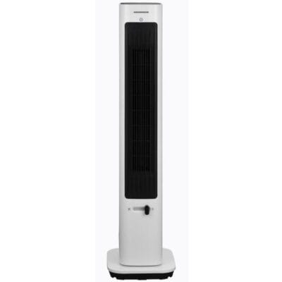 Heinner HTFA-M20WH ventilator turn cu termostat digital și temporizator 24h, cu bază stabilă și design compact