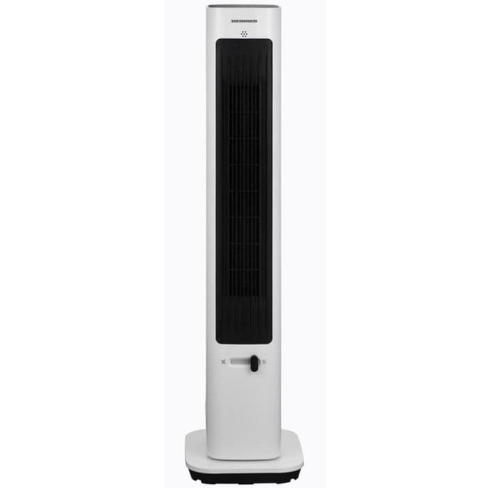Heinner HTFA-M20WH ventilator turn cu termostat digital și temporizator 24h, cu bază stabilă și design compact