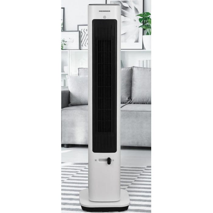 Ventilator turn Heinner HTFA-M20WH, putere 2000W, funcție 2 în 1 răcire și încălzire, control touch și display LED clar culoare albă