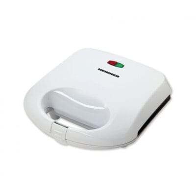 Sandwich maker Heinner SM-K750WH alb, 750W, plăci grill antiaderente pentru 2 sandwich-uri