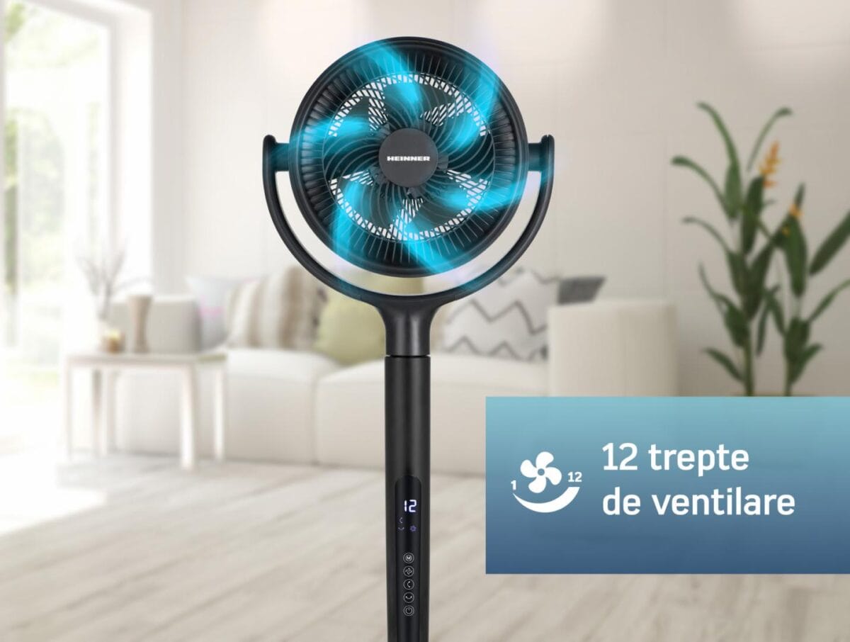 VENTILATOR CU PICIOR HEINNER HSF-MAT24DC - imagine 5