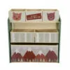Dulap depozitare jucării U-Grow Green Forest cu 6 cutii textile