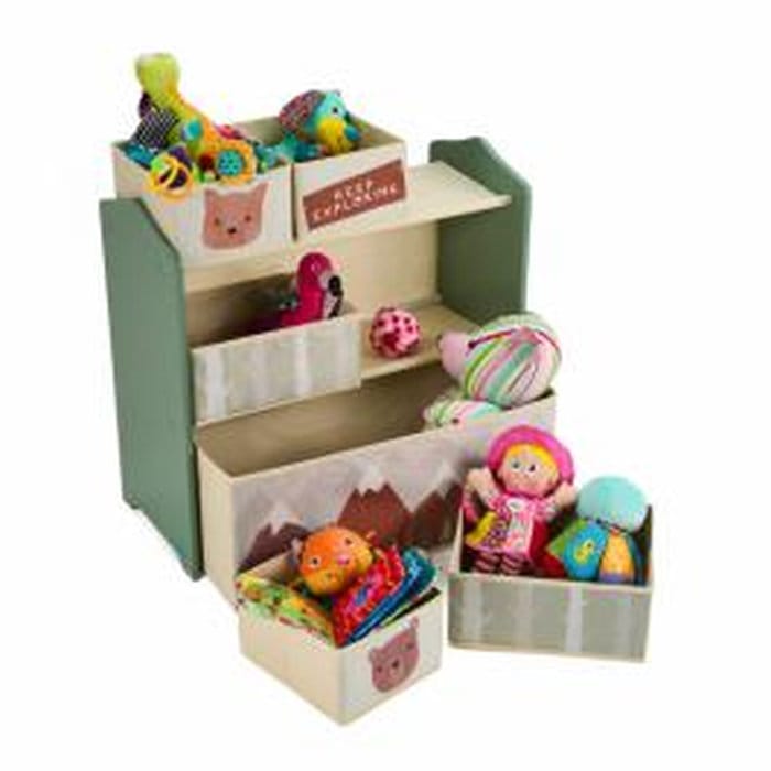 Organizator verde pentru camera copiilor U-Grow Green Forest