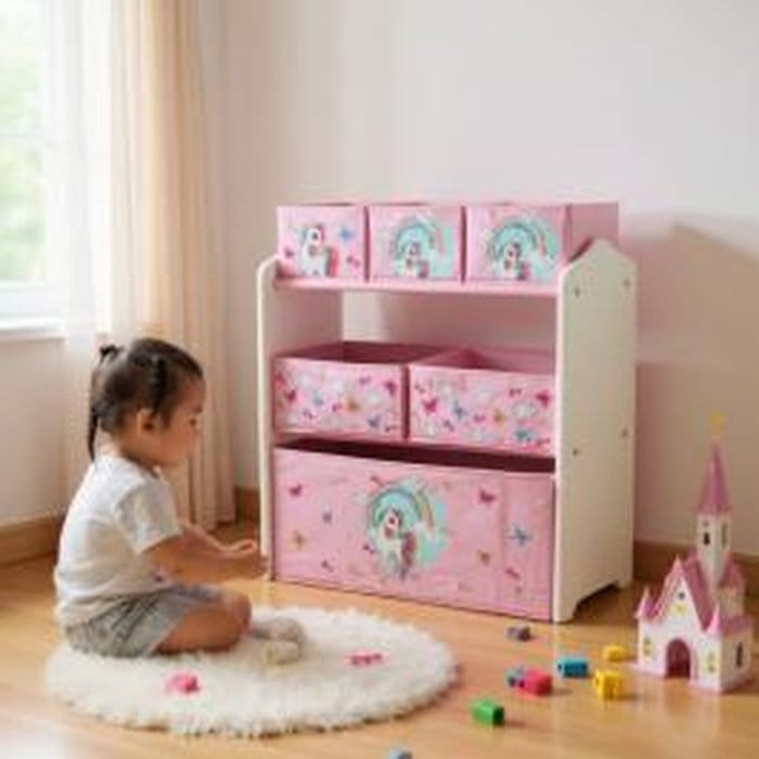 Dulap U-Grow Unicorns în camera copilului, decor cu unicorni