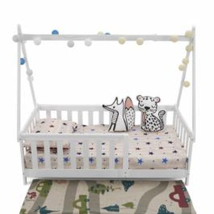 Pat-casuta pentru copii alb Ug-Grow