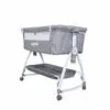 Pătuț 2-în-1 Co-Sleeper U-Grow gri cu funcție de leagăn