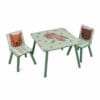 Set birou și 2 scaune U-Grow Green Forest pentru copii