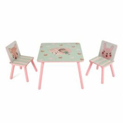 Masă roz pastel pentru copii U-Grow Pink Forest