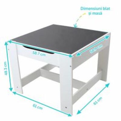Dimensiuni masuta copii U-Grow UGMS-5601-GR