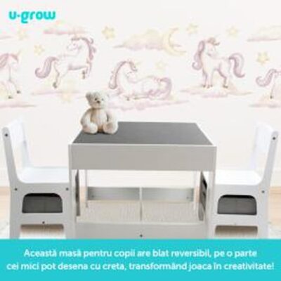 Set masuta si scaunele copii U-Grow UGMS-5601-GR