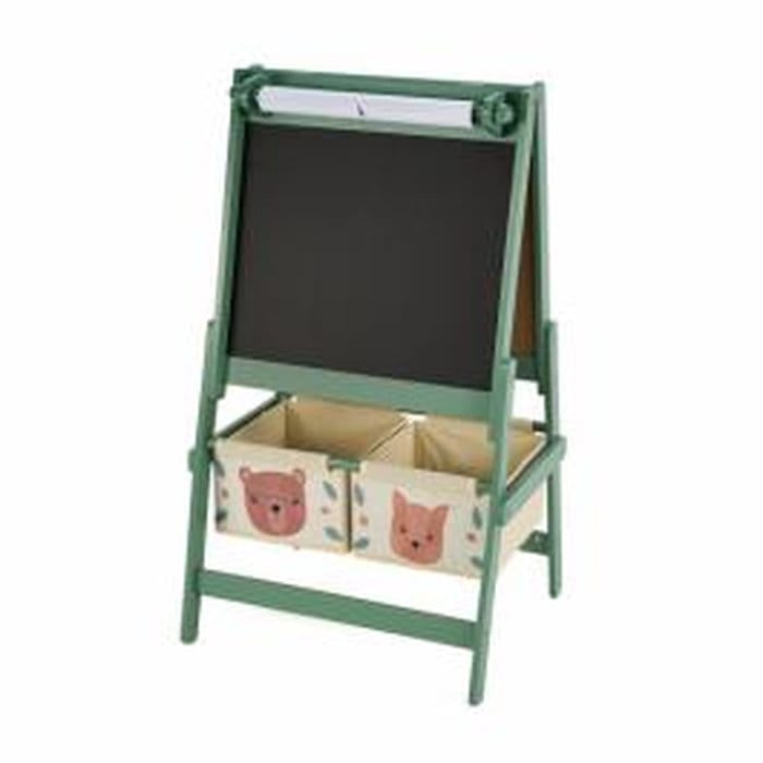 Tablă desen și scris U-Grow Green Forest cu cutii textil