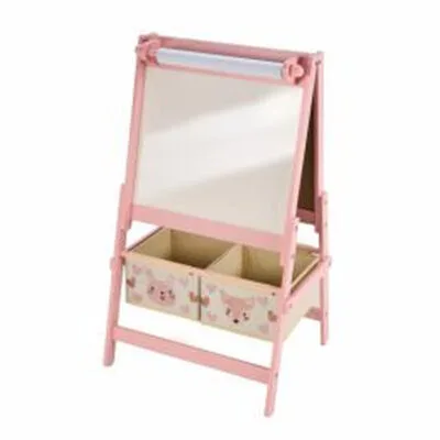 Tablă de scris pentru copii U-Grow Pink Forest roz pastel