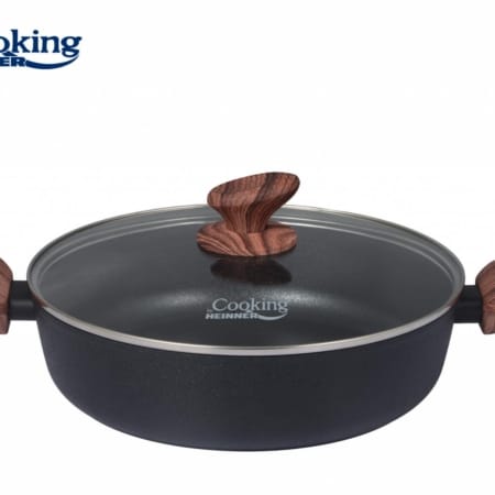 Cratita joasa din setul gătit 5 piese aluminiu forjat Heinner