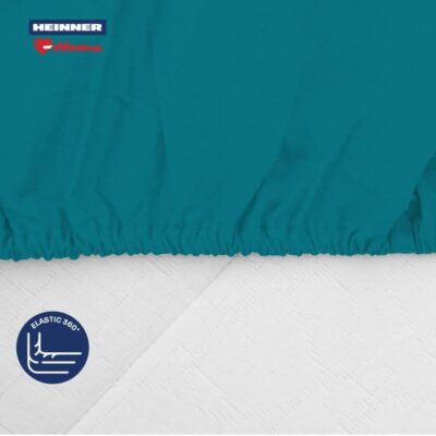 Detaliu cearceaf de pat cu elastic trq 140x200 cm