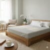 Cearceaf de pat cu elastic 140x200 cm GRI