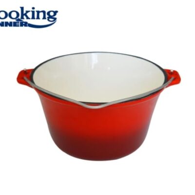 Ceaun Heinner din fontă emailată, ideal pentru gătit tradițional