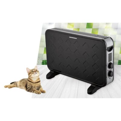 Convector electric Heinner HCVH-Y2000TBK 2000W, termostat ajustabil, ventilator Turbo