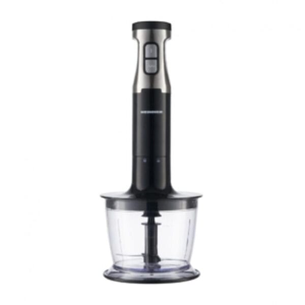 Blender de mână Heinner HB-1000XBK cu accesorii inox – tocător, tel, cană