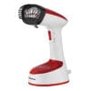 Aparat de călcat vertical Heinner HGS-1400RD, 1470W, talpă inox, abur continuu, design compact pliabil, perie inclusă, roșu/alb