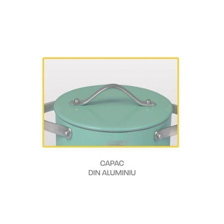 Capac cu acoperire ceramica Heinner Creta