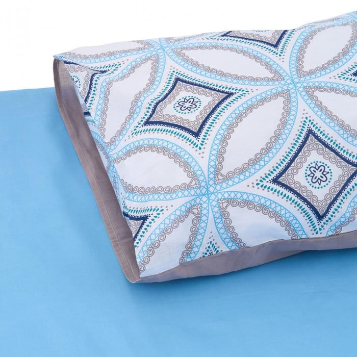 Cearceaf pat și pilotă din bumbac moale 132TC – design modern și rafinat