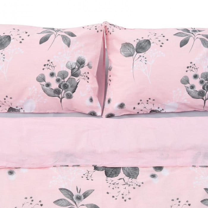 Set de lenjerie pentru pat dublu, 4 piese Rose