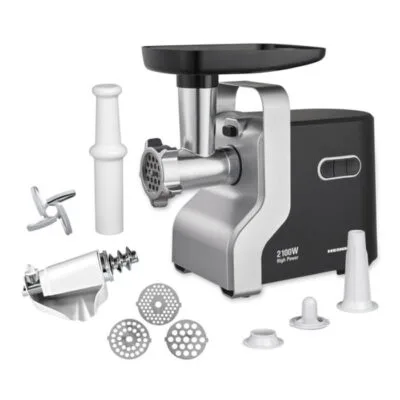 Mașină de tocat carne Heinner MG-2100BKSL 2100W cu cutit inox