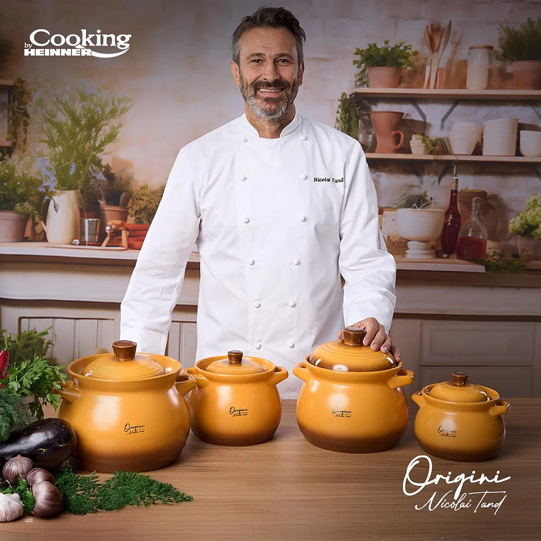 Oală ceramică Heinner Origini, usor de curățat, interior neted