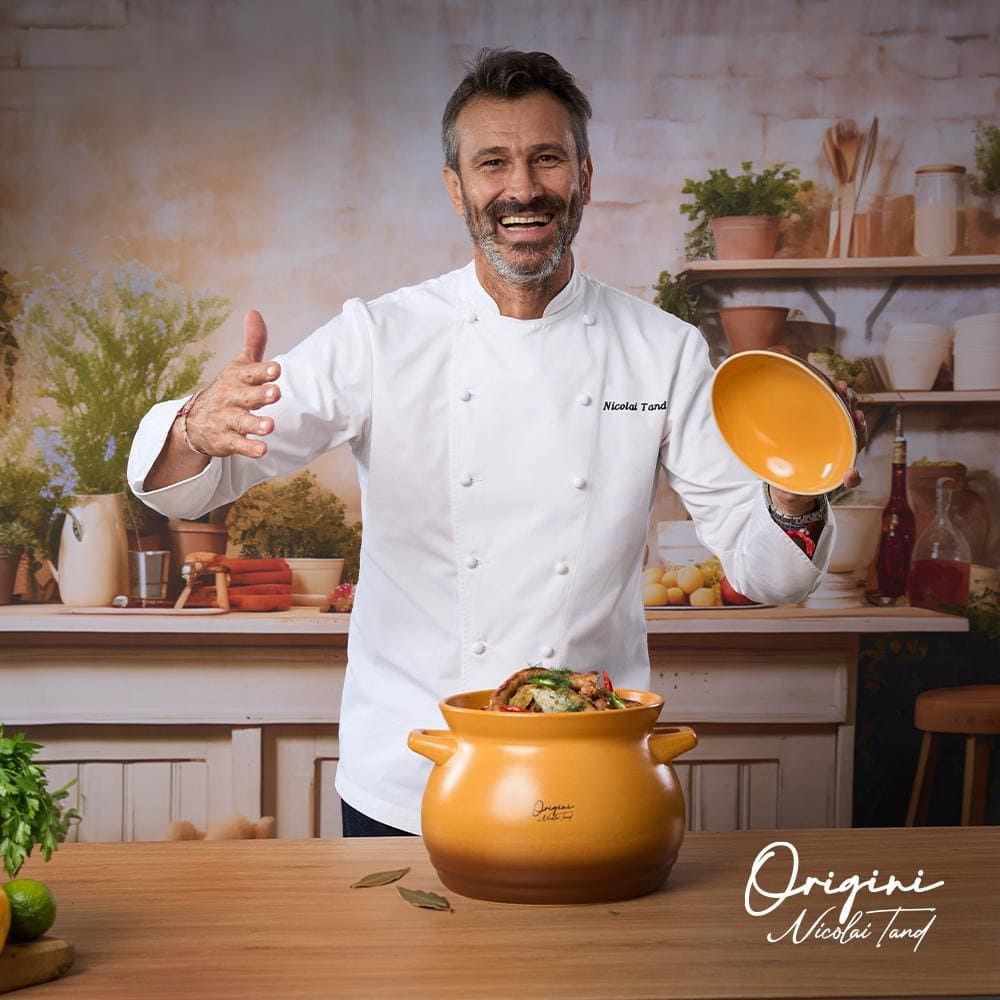 Oală ceramică Heinner Origini Chef Nicolai Tand, ideală pentru gătit lent si curat