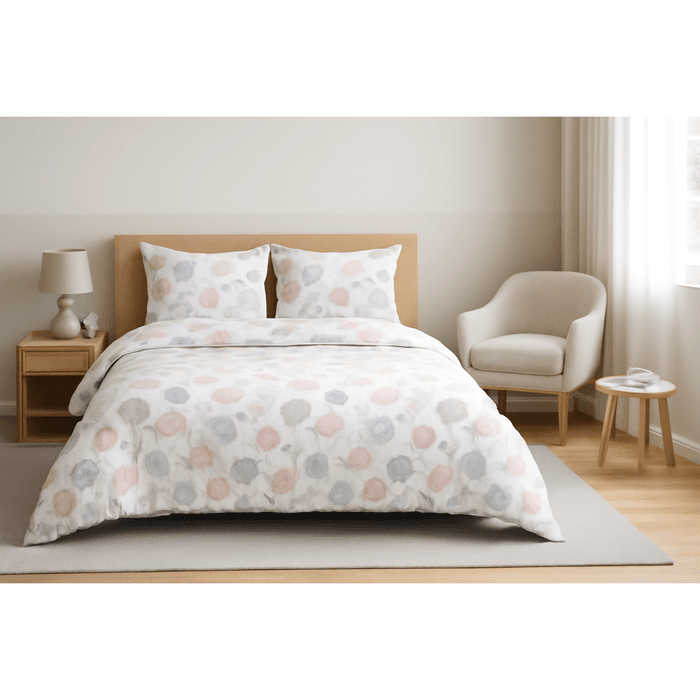 Lenjerie de pat Linden– detaliu fermoar și fețe de pernă 50x70 cm