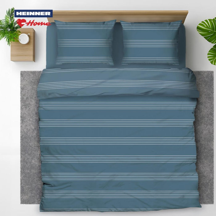 Set lenjerie pat Colin din bumbac natural – cearceaf 180×200+28 cm