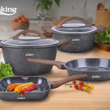 Set de gătit 6 piese Heinner Paris din aluminiu turnat