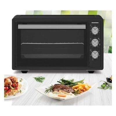 Cuptor electric Heinner HCE-S37DKA, 37 L, 1650 W, ventilator, grill, gri antracit