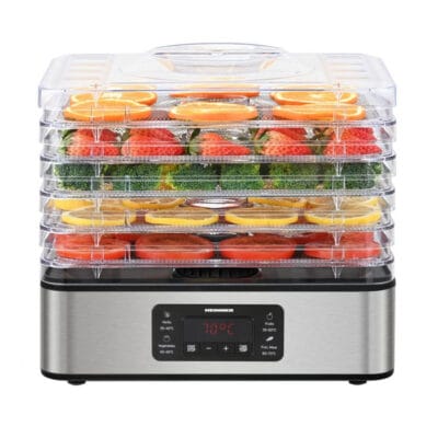 Deshidrator Heinner DryMaster Pro HFD-K400SS cu 5 tăvi din inox