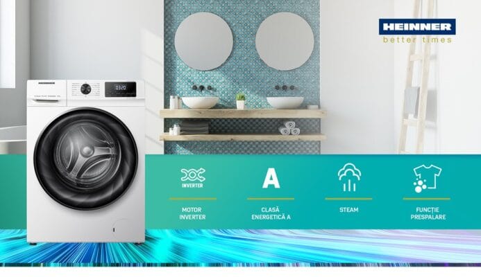 Masina de spalat rufe Heinner HWM-H1011INVA+++