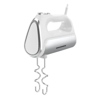 Mixer de mână Heinner HM-DC800WH cu teluri și cârlige inox