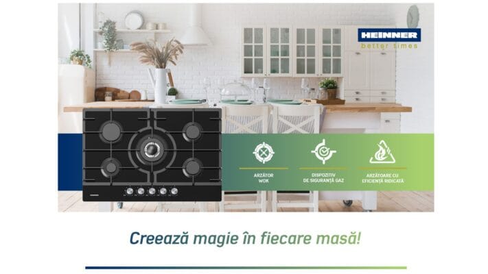 Plită incorporabilă Heinner HBH-M705IWFGBK – design modern și eficient