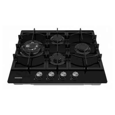 Arzător WOK al plitei pe gaz Heinner HBH-M452IWFGBK 4 arzătoare sticlă neagră