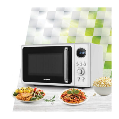 Cuptor microunde Heinner HMW-MD20DRWH cu afisaj , alb, 20 litri